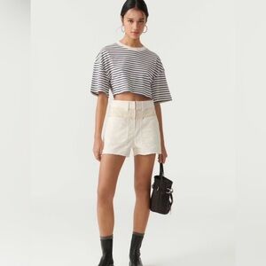 ba&sh David High Waist Panel Shorts - Size small